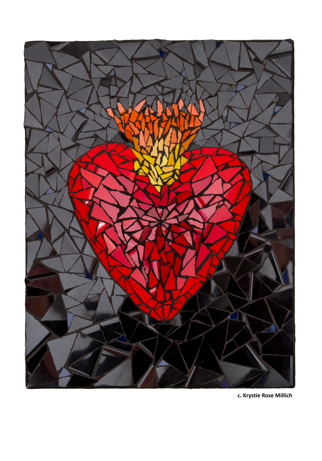 krystie rose millich denver tile mosaic artist heart on fire